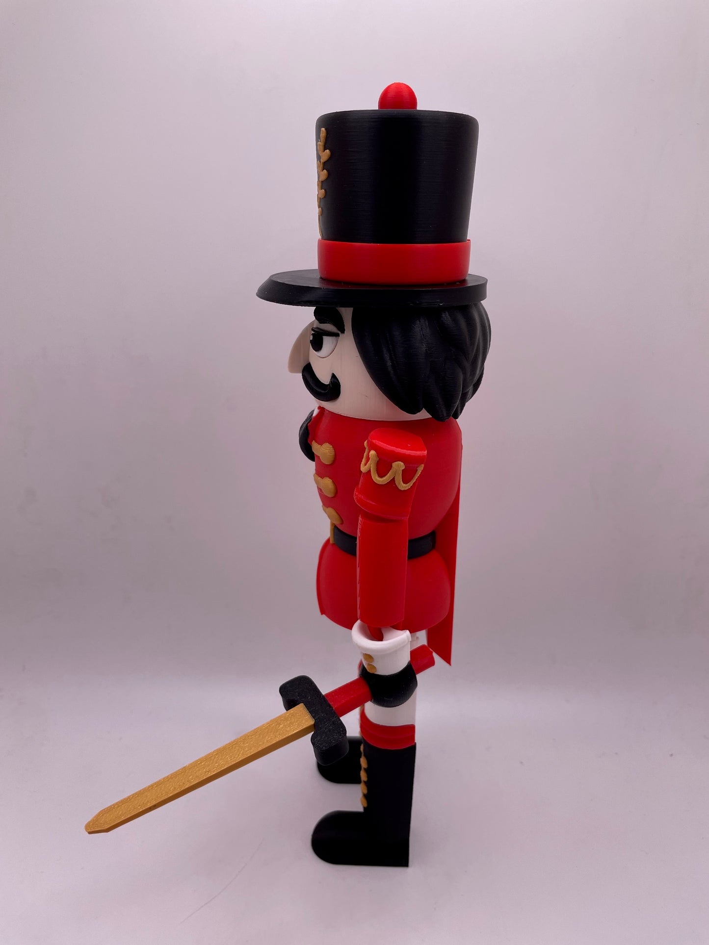 Nutcracker | Toy Soldier | Articulated | Christmas Décor | 3D Printed