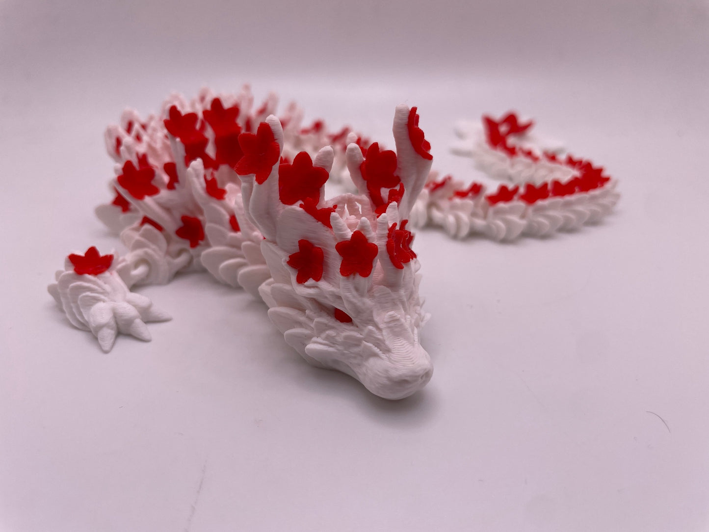 Cherry Blossom Dragon | 3D Printed Fidget Toy | Sensory Toy