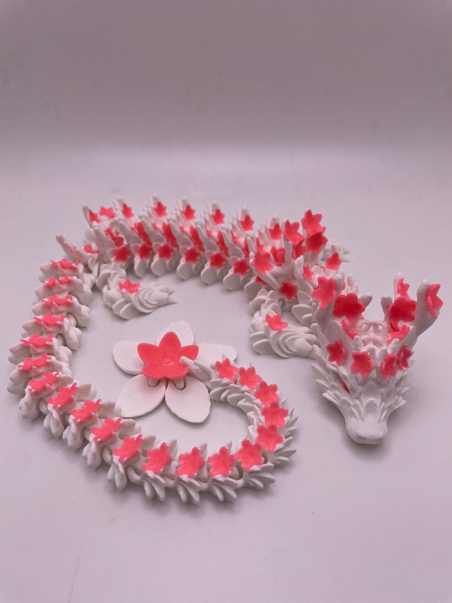 Cherry Blossom Dragon | 3D Printed Fidget Toy | Sensory Toy