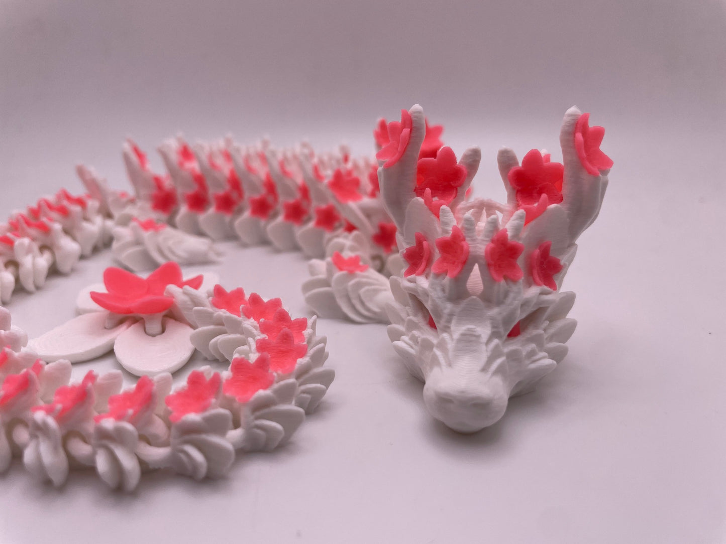 Cherry Blossom Dragon | 3D Printed Fidget Toy | Sensory Toy