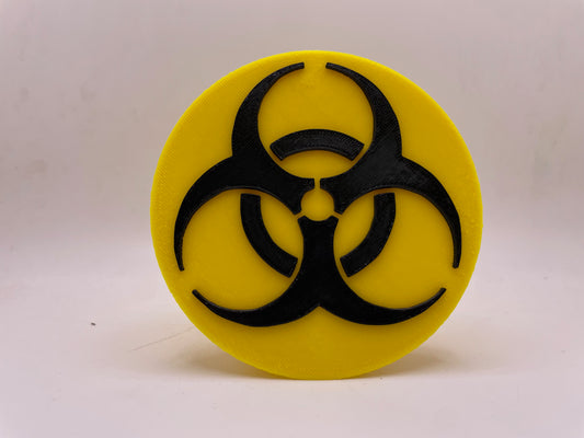 Biohazard Symbol | Trailer Hitch Cover | Tow Hitch Cover | Receiver Hitch Cover | 3D Printed