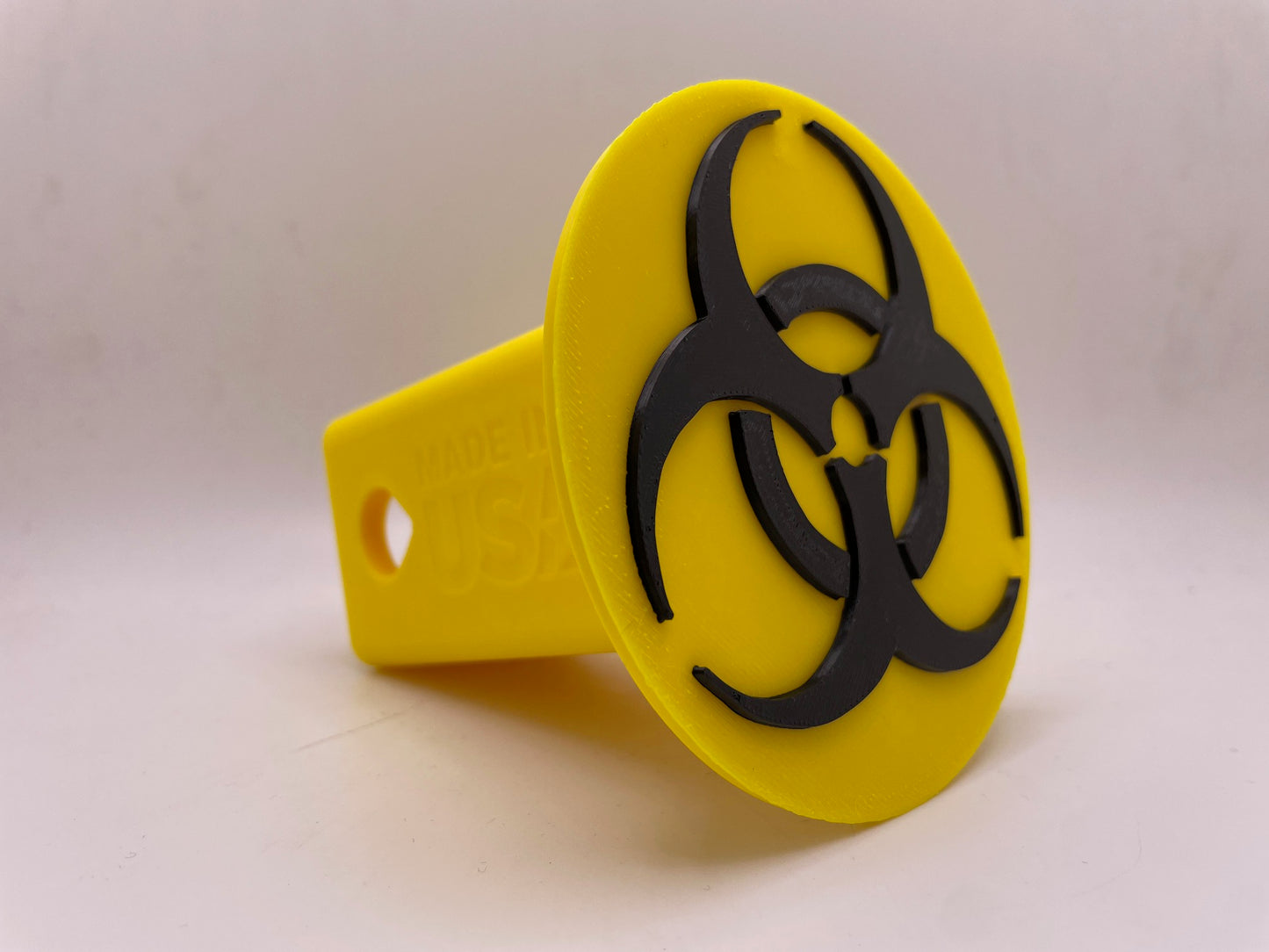 Biohazard Symbol | Trailer Hitch Cover | Tow Hitch Cover | Receiver Hitch Cover | 3D Printed