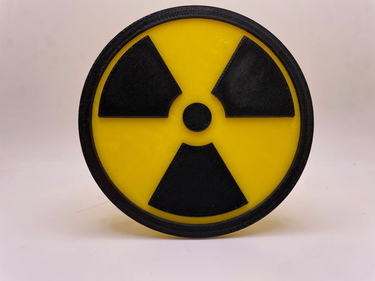 Radioactive Symbol | Trailer Hitch Cover | Tow Hitch Cover | Receiver Hitch Cover | Fallout | 3D Printed