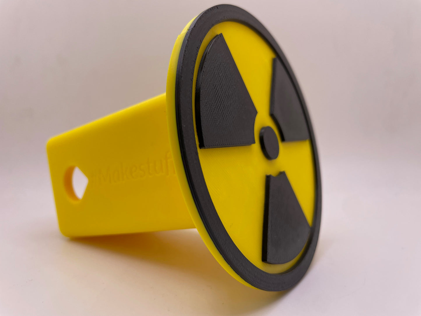 Radioactive Symbol | Trailer Hitch Cover | Tow Hitch Cover | Receiver Hitch Cover | Fallout | 3D Printed