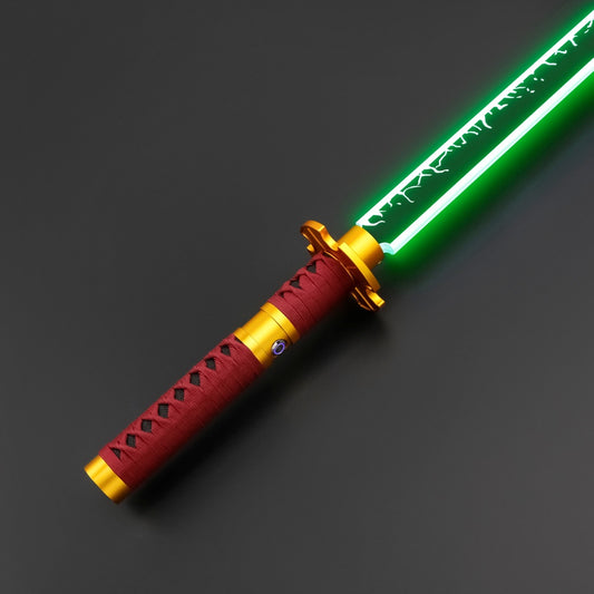 Katana - Flat Blade (Red & Gold)