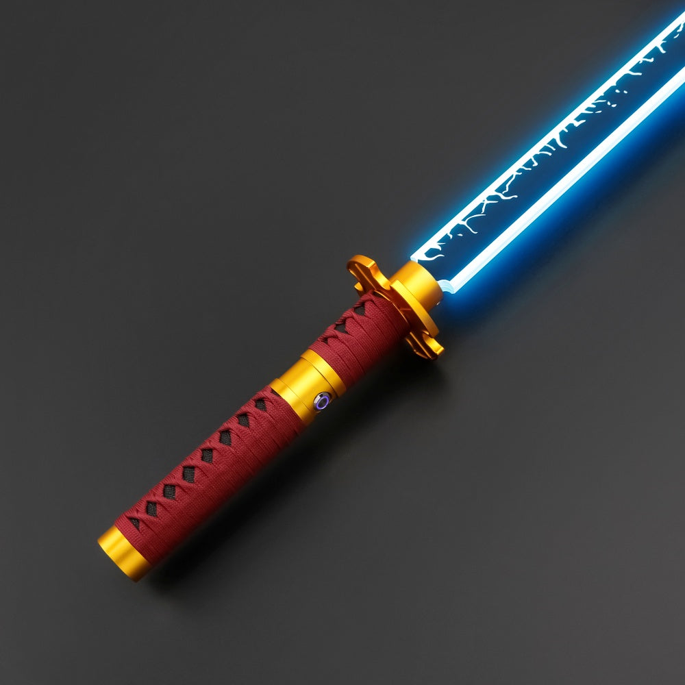 Katana - Flat Blade (Red & Gold)