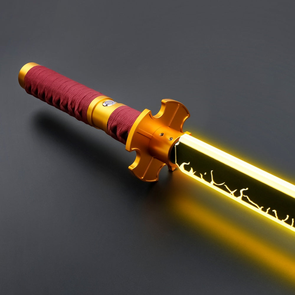 Katana - Flat Blade (Red & Gold)