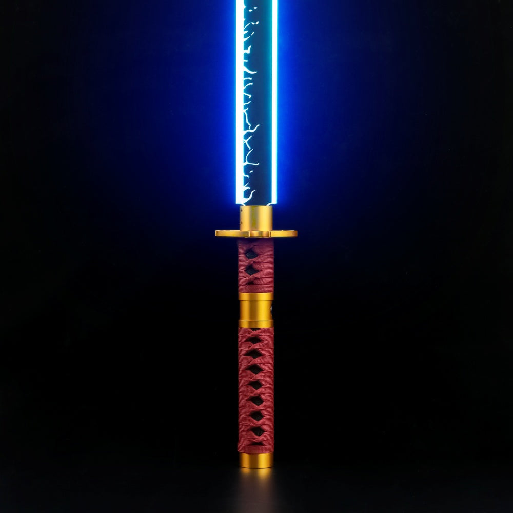 Katana - Flat Blade (Red & Gold)