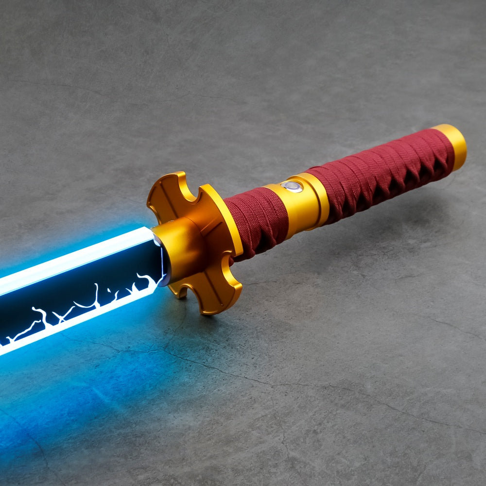 Katana - Flat Blade (Red & Gold)