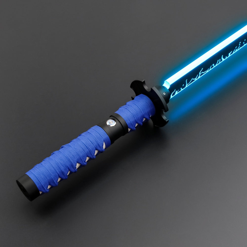 Katana - Flat Blade (Black & Blue)
