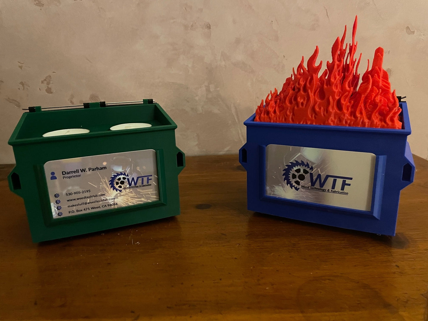 Dumpster Fire Candle Holder