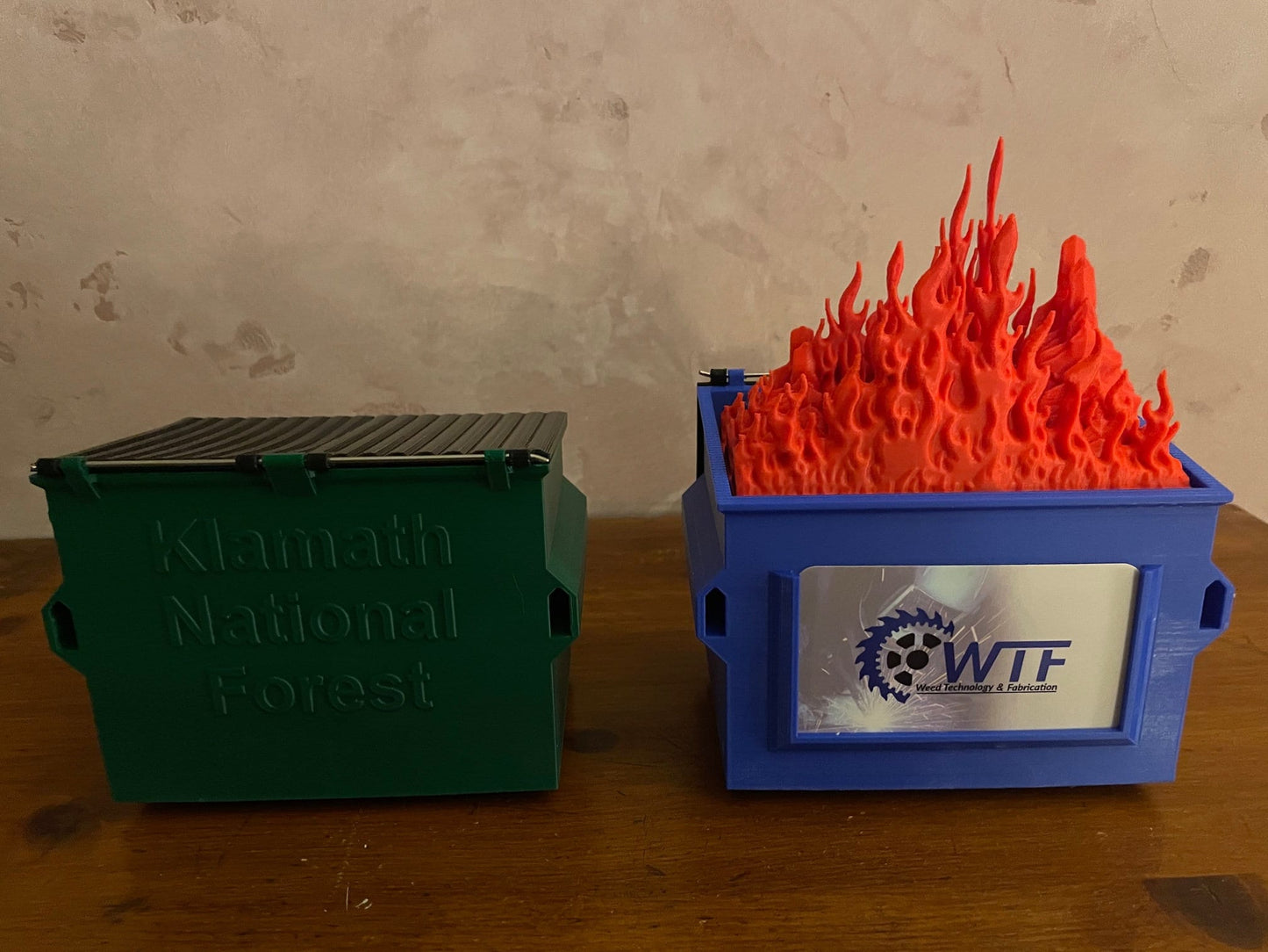 Dumpster Fire Candle Holder