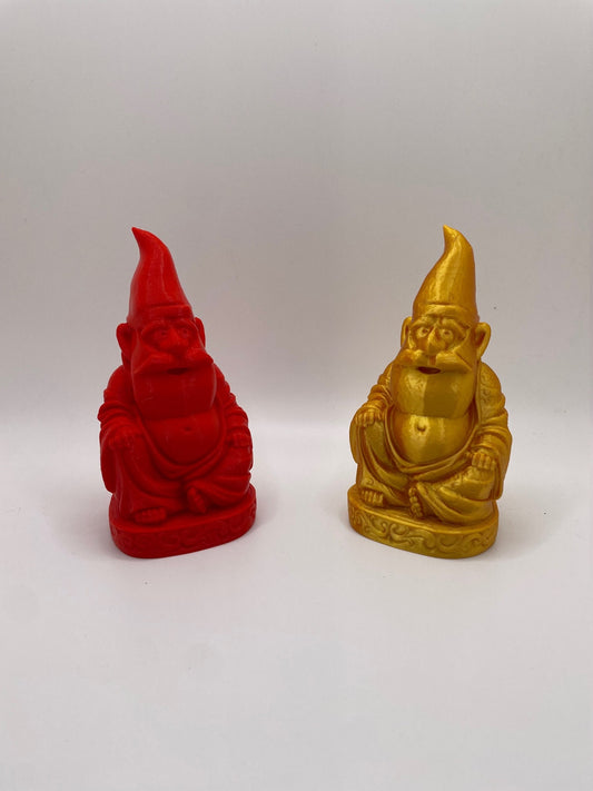 Garden Gnome Inspired Laughing Buddha