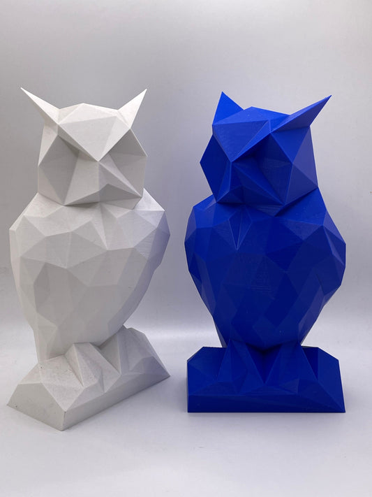 Large Low Poly Owl Figurine