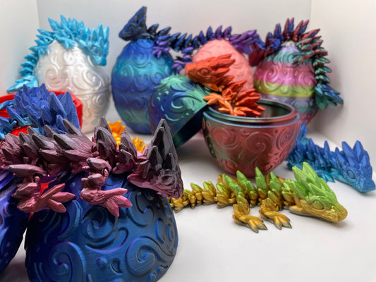 Decor Dragon Egg With Baby Gemstone Dragon Sensory Toy