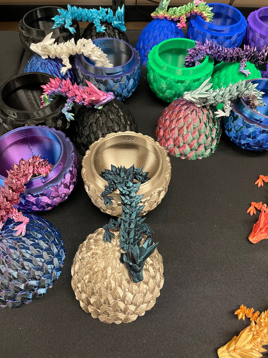 Dragon Scale Egg With Crystal Dragon