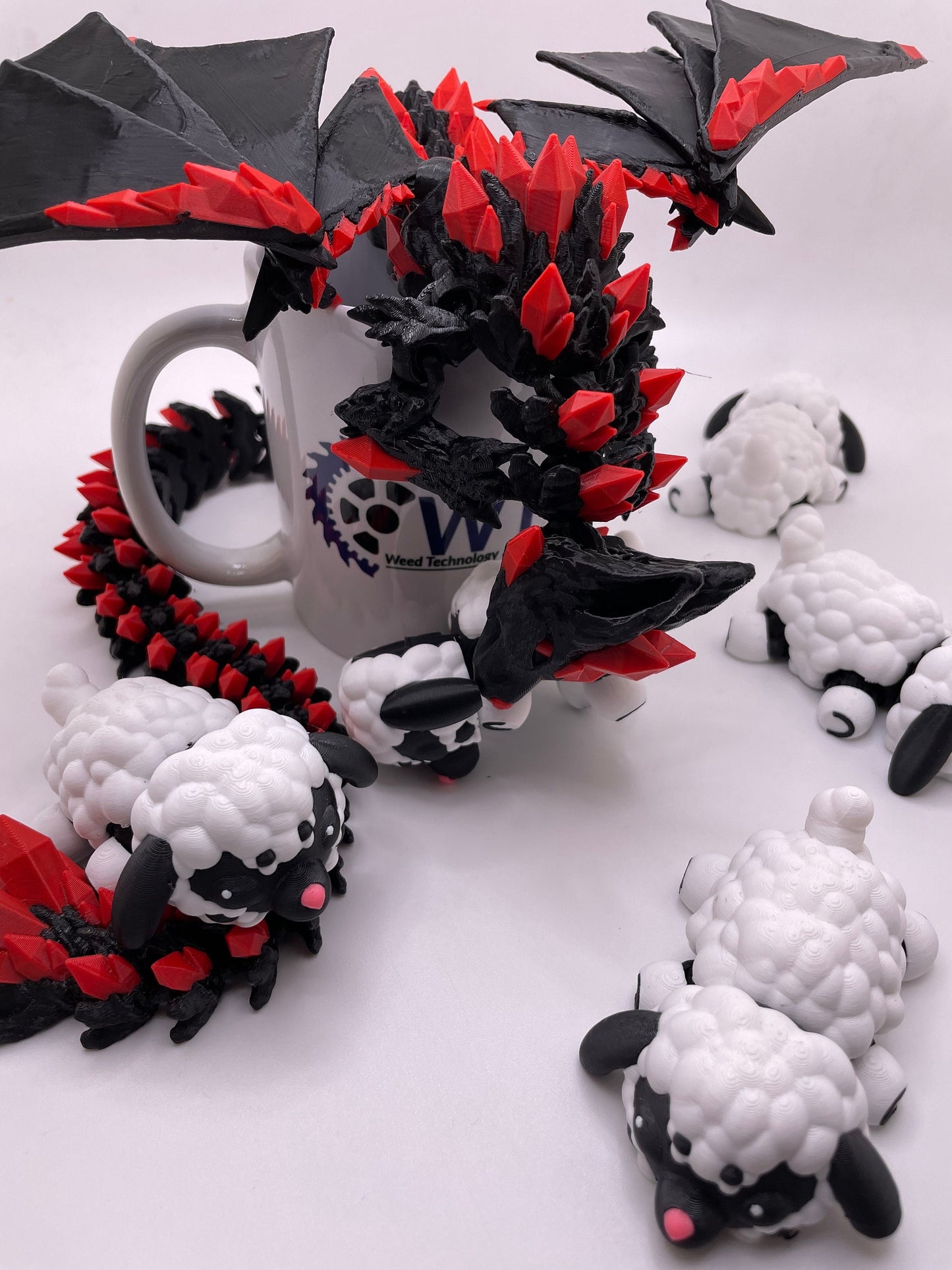 Crystal Wolf Wing Dragon Fidget Toy