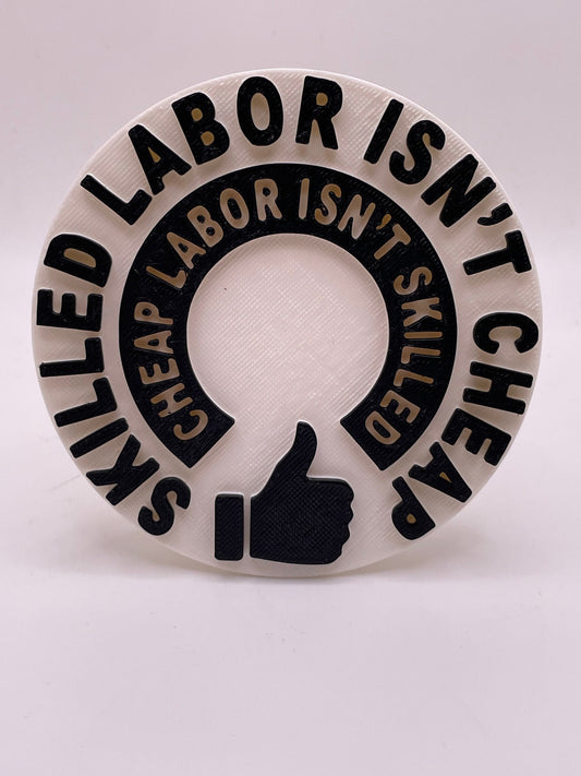 Skilled Labor Trailer Hitch Cover