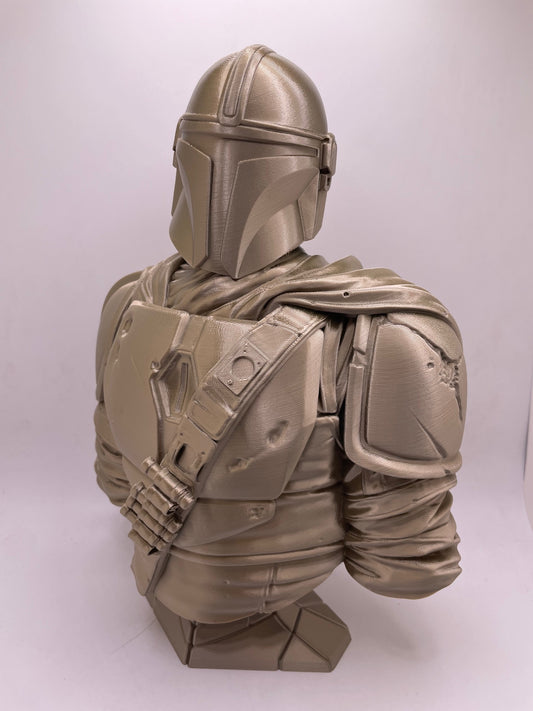 Mandalorian Bust | Fan Art | Sculpture | Statue