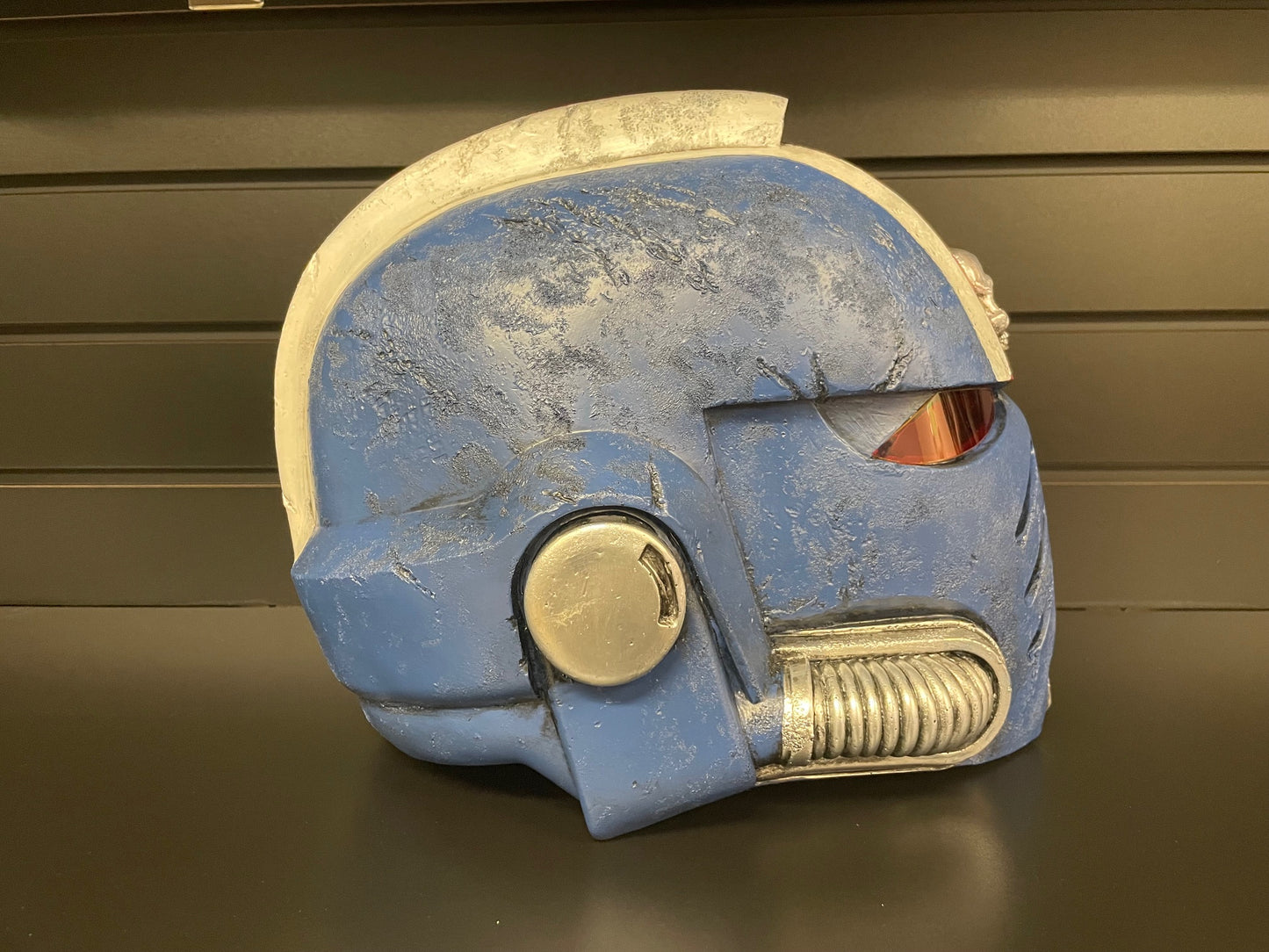 Space Marine Helmet | Blue | Weathered | Cosplay