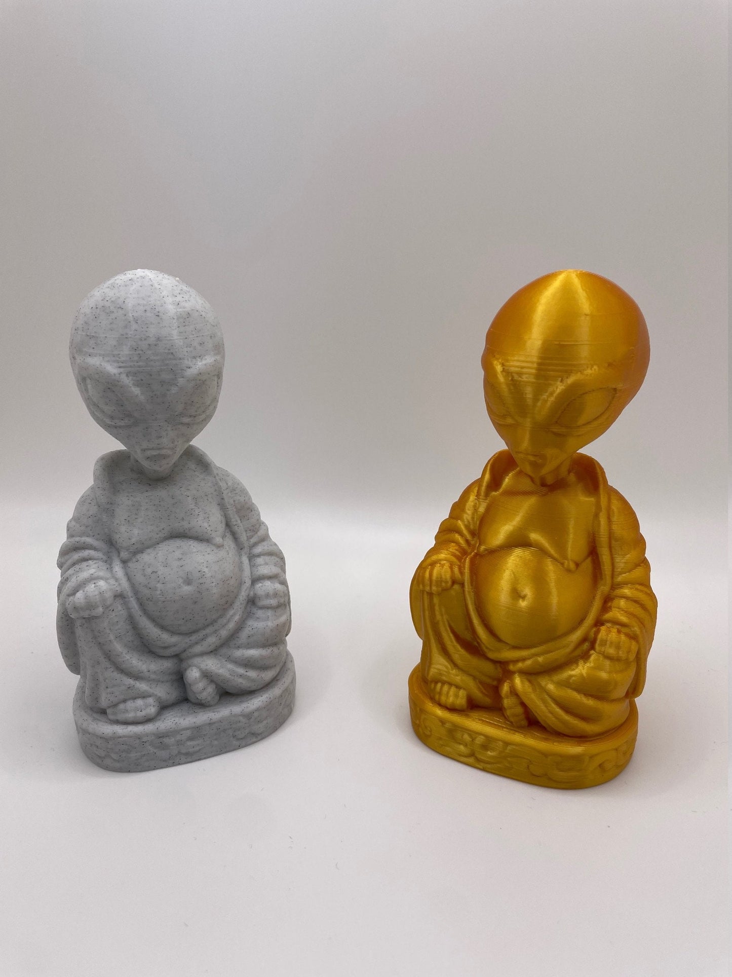 Alien Visitor Inspired Laughing Buddha