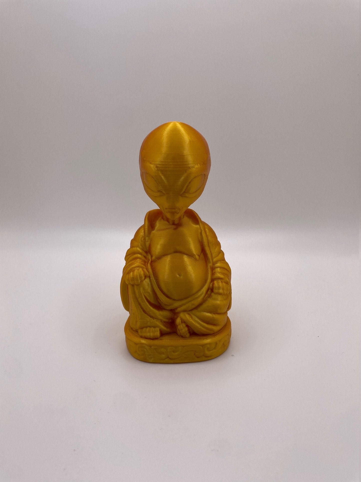 Alien Visitor Inspired Laughing Buddha