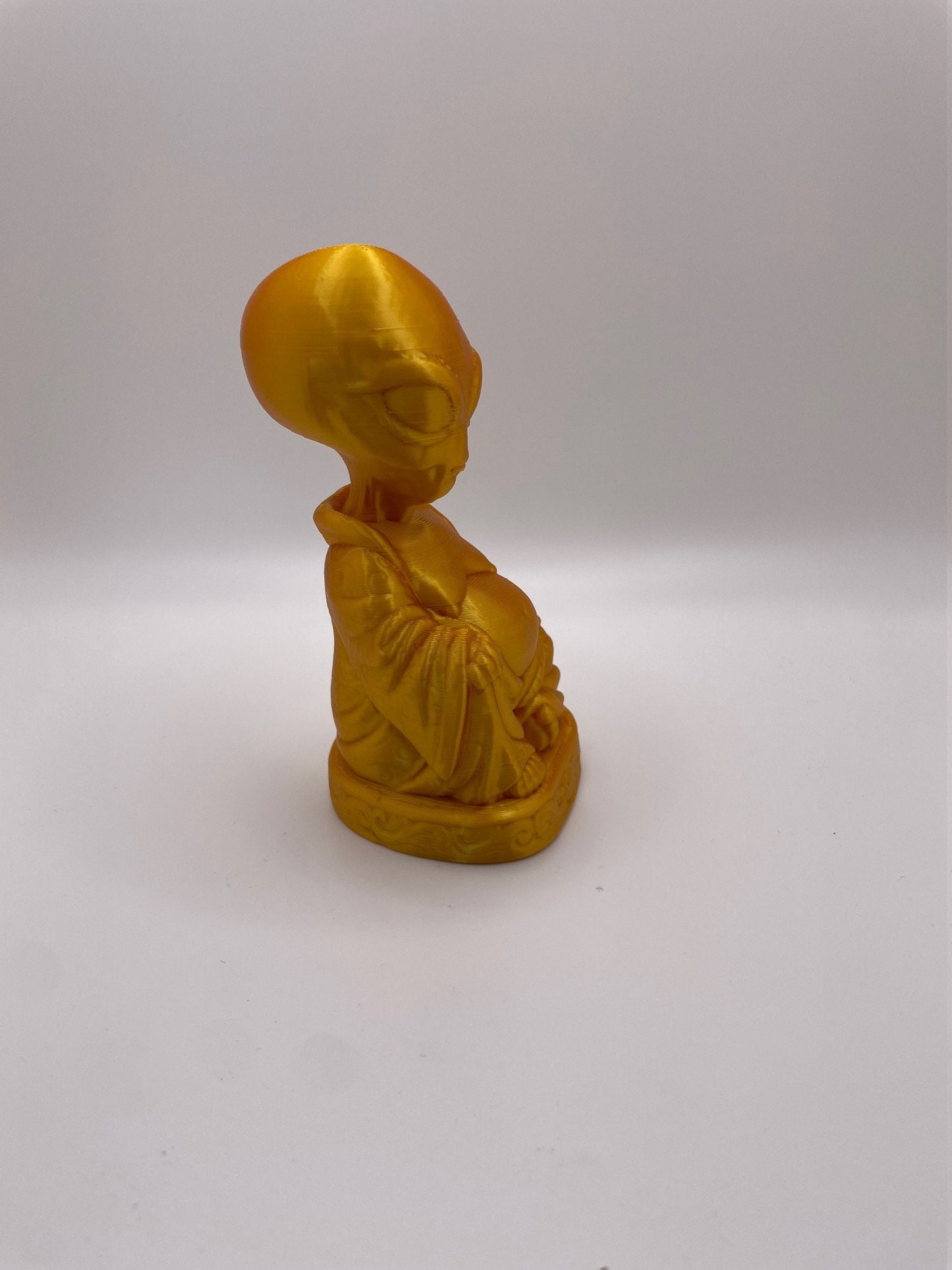 Alien Visitor Inspired Laughing Buddha