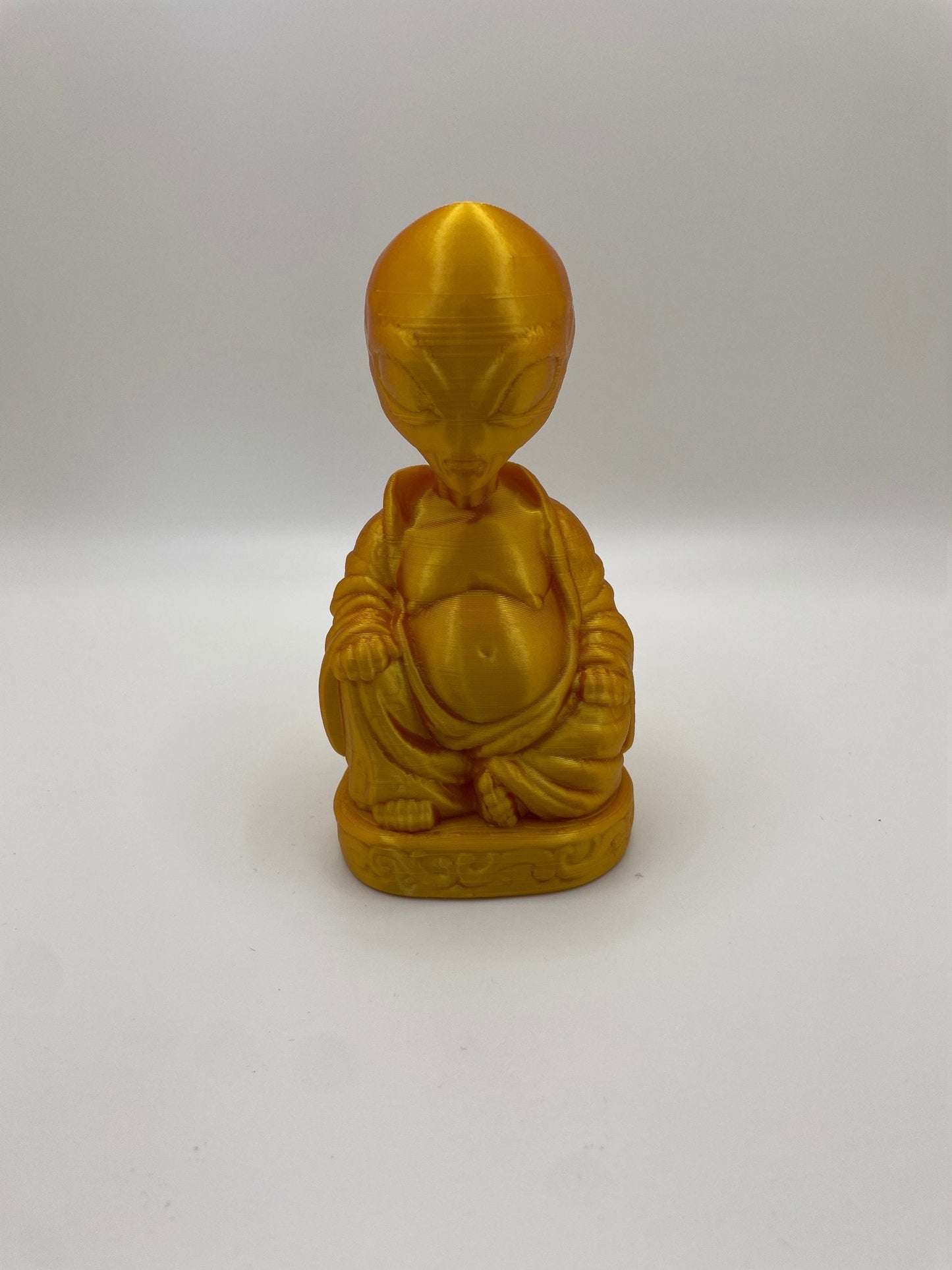 Alien Visitor Inspired Laughing Buddha