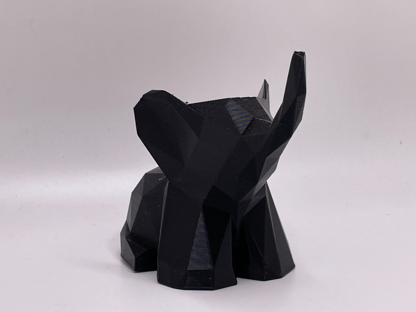 Low Poly Elephant Figurine Baby Elephant