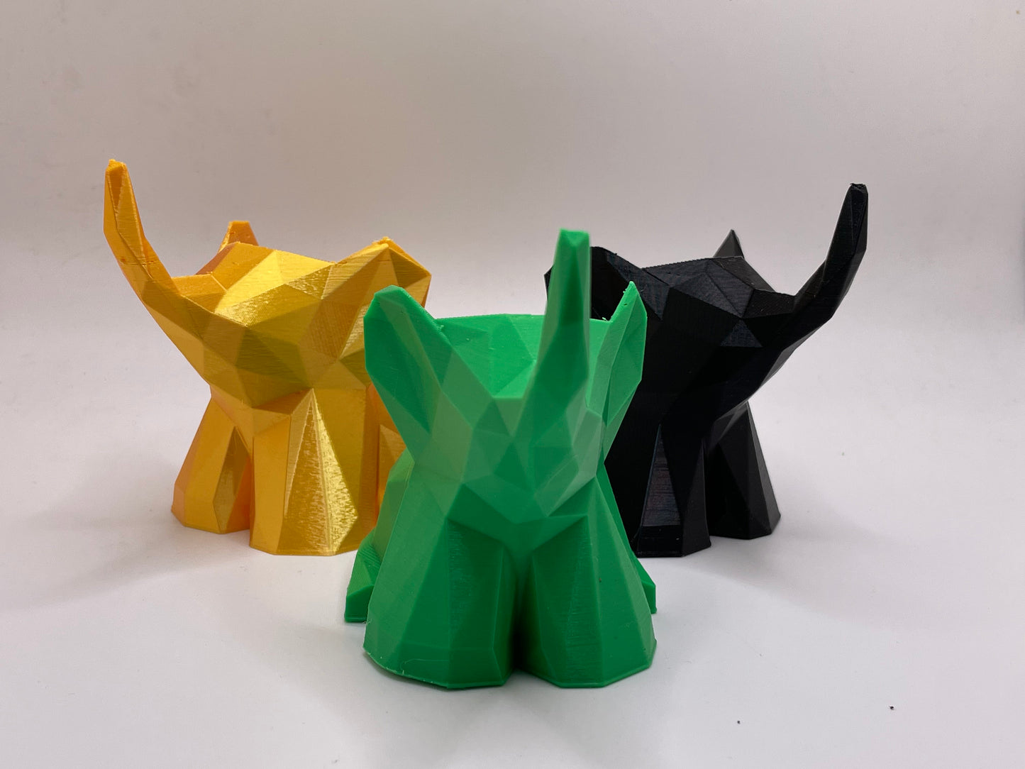 Low Poly Elephant Figurine Baby Elephant